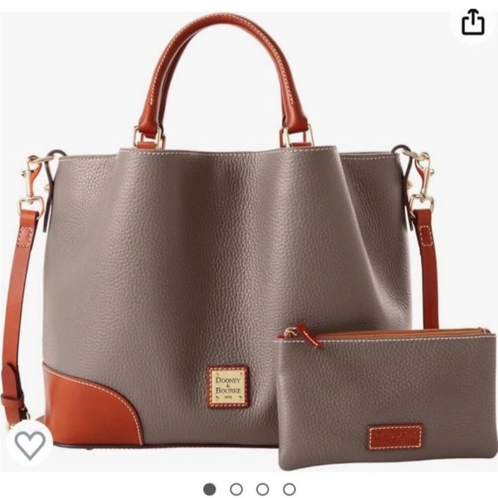 Dooney & Bourke Pebble Grain Brenna Tote w/ wristlet